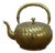 Antique Art Nouveau Secessionist Swirled Brass Tea Coffee Pot Teapot Kettle 9.5" For Sale