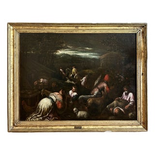 Gerolamo Bassano, Spring, 16th Century, Oil Painting on Canvas For Sale