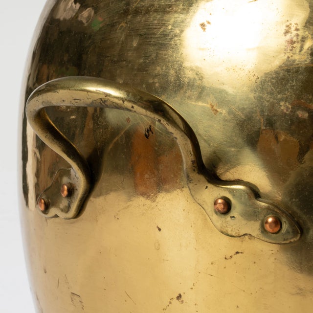 Early 20th Century English Brass Paw Foot Jardiniere For Sale - Image 6 of 10