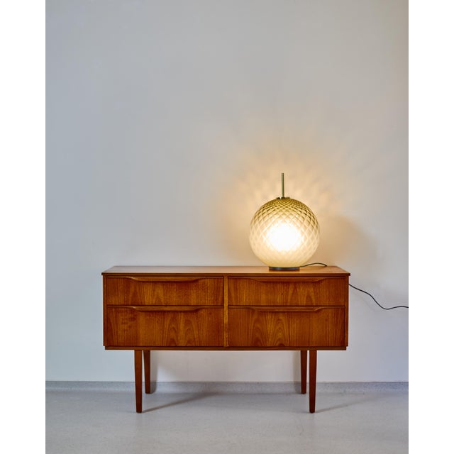 Murano Glass Globe Lamp with Copper Parts, 1970s, in Flawless conditions. Designed 1970 to 1979 This piece is attributed...