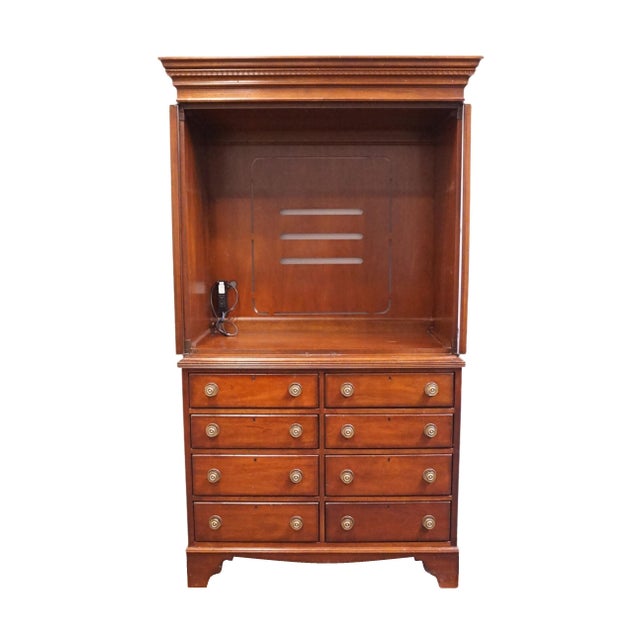 Lexington Furniture Palmer Home Collection Solid Cherry Traditional 46" Media Armoire 554-318 For Sale In Kansas City - Image 6 of 18
