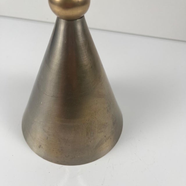 1970s Vintage Bell and Hourglass-Shaped Candlestick, 1970s, Set of 2 For Sale - Image 5 of 14