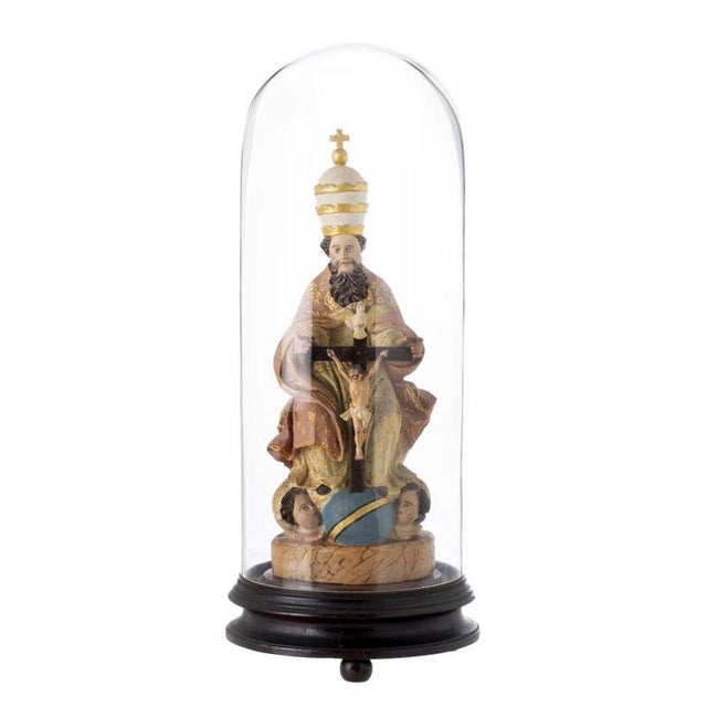 Eternal Father and Holy Trinity Figurine, 1800s For Sale - Image 6 of 6
