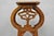 Vintage French Art Nouveau Style Carved Teak Pedestal Plant Stand Side Table For Sale - Image 4 of 18