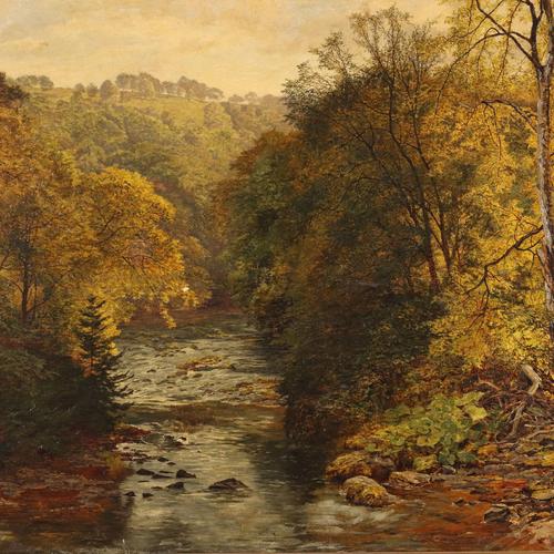 Wooden Landscape, 19th Century, Oil on Canvas, Framed For Sale - Image 3 of 13