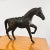 Black Figure of a Horse Made of Leather and Paper Marche, Middle East, Mid-20th Century. For Sale - Image 8 of 12