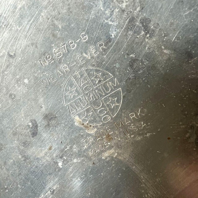 1930 Vintage Farmhouse Tacuco Wear-Ever Aluminum Milk Dairy Can Pitcher No 578-G For Sale - Image 9 of 9