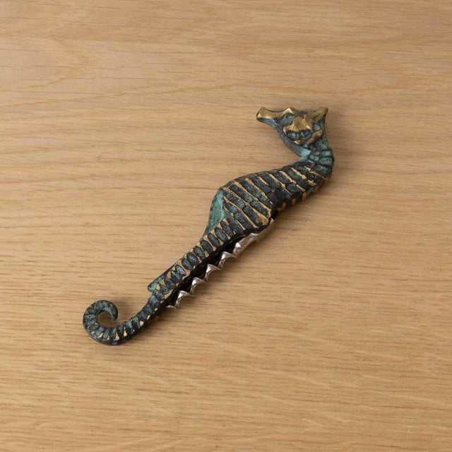1950s 1950s French Brass Seahorse Bottle Opener For Sale - Image 5 of 8