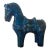 Vintage Aldo Londi for Bitossi Horse, Rimini Blue Sculpture, Italy, 1960s For Sale