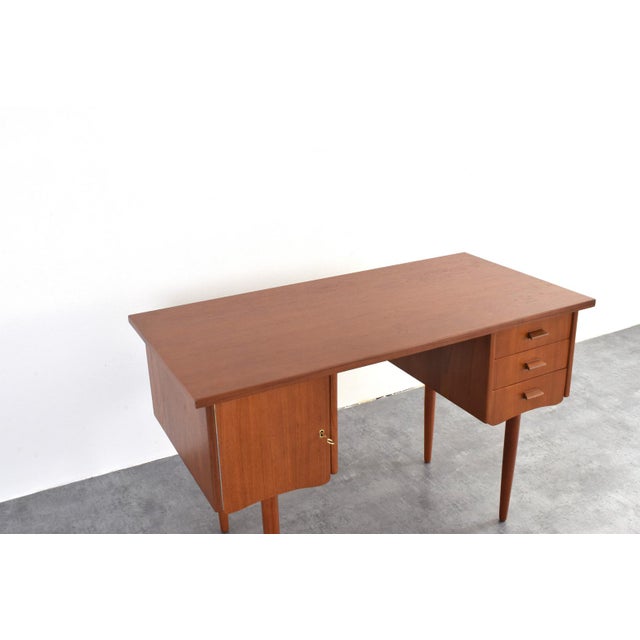 Mid-Century Modern Danish Teak Desk, 1960s For Sale - Image 16 of 18