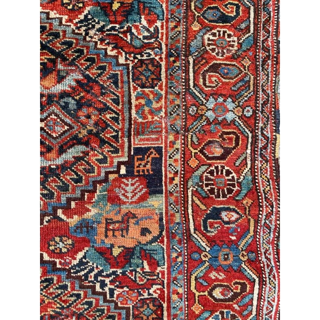 Antique Ghashghai Rug, 1890s For Sale - Image 10 of 18