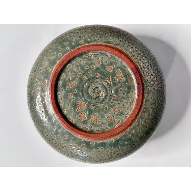 Modernist Japanese Raku Studio Ceramic Art Vase, 1970s For Sale - Image 11 of 13