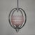 Pink Art Deco Pendant Lamp with Glass Shade and Chrome Frame, 1930s For Sale - Image 8 of 18