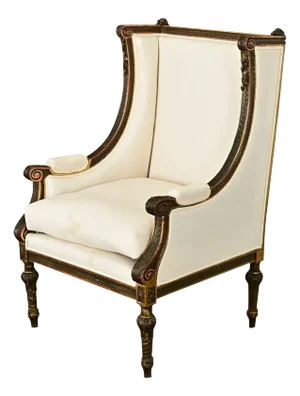 French 18th Century Louis XVI Carved Bergère