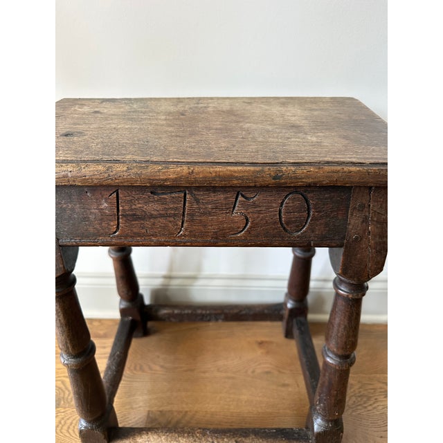 18th Century Oak Joint Stool For Sale - Image 9 of 11