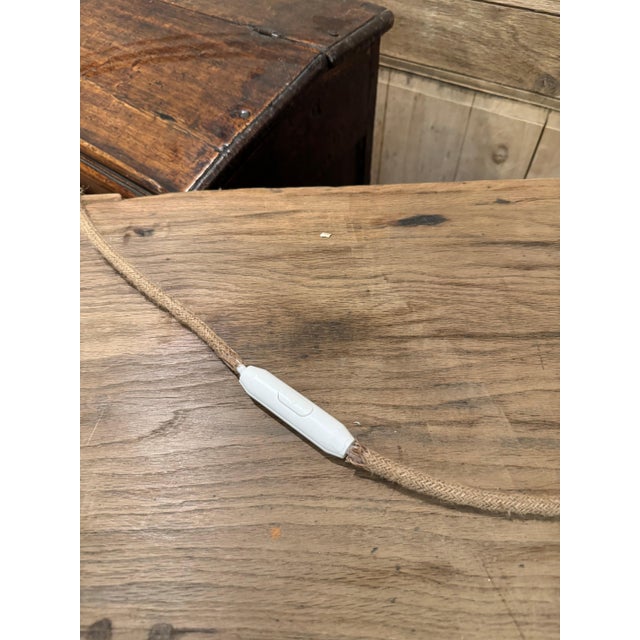 Pair of large French lamps made of concrete balustrades with hand made linen shades. Newly rewired. 24”dia x 36”h 49-105