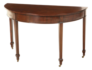 Late 18th Century Hepplewhite Mahogany Demilune Table