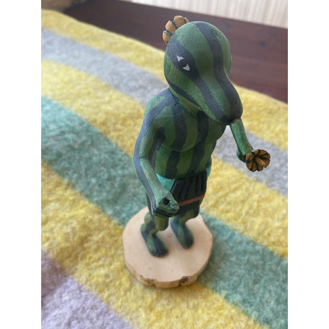 1960s Folk Art 1960's Native American Hopi Patun Squash Kachina Doll For Sale - Image 5 of 8