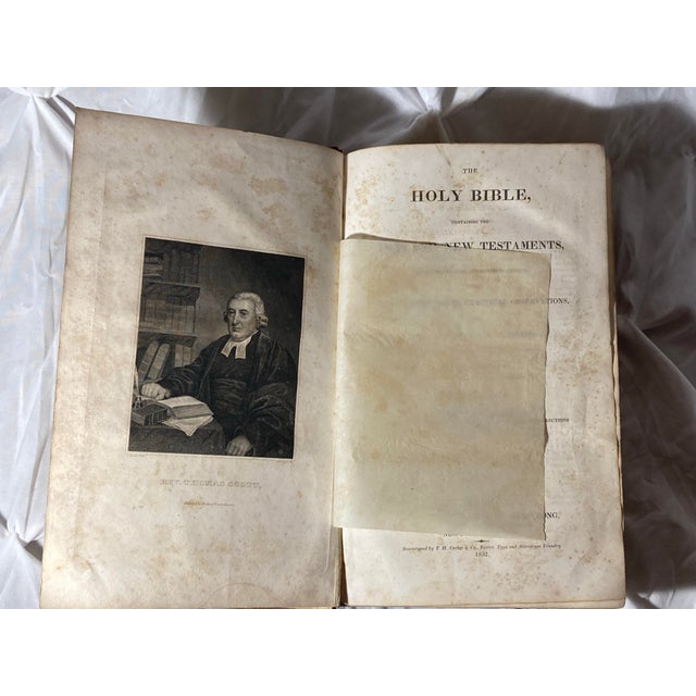 Scott’s Bible 1832 Family Bible of Early American Northrop. Northrup Ancestors (The Line of Cyrus, B. 1773) &This Branch of the Bostwick Family. For Sale - Image 12 of 12
