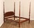 High Quality American Made Stickley Queen Size Cherry Poster Bed With Rice Carved Posts, Paneled Headboard, And Brass...
