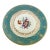 Vintage 1930s Rosenthal Germany Turquoise & Gold Encrusted Porcelain Dinner Plate For Sale