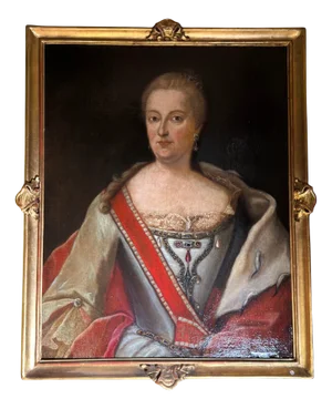 Central School of Arts & Crafts Artist, Portrait of a Polish Princess, 18th Century, Oil on Canvas, Framed