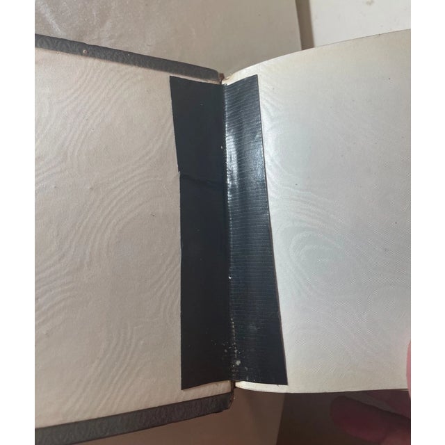 Antique 1800's Handmade Inlaid Marquetry Wood Brass Photo Album W/ Photographs For Sale - Image 12 of 12