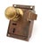 Antique Norwalk Solid Brass Door Rim Lock & Knob For Sale - Image 4 of 7