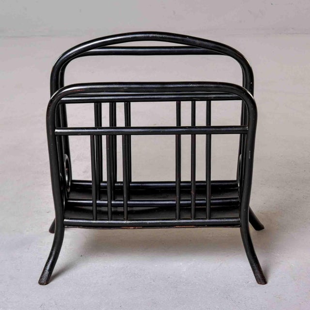 Thonet Model 33 Bentwood Magazine Rack in Ebonized Finish For Sale - Image 10 of 11