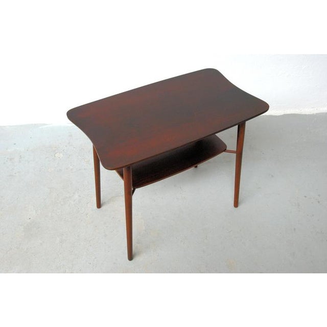 Fully Restored and Refinished Small Danish Coffee Table in Tanned Oak, 1940s For Sale - Image 4 of 9