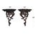 These stylish and elegant, hand-sculpted, Pair of Carved Wooden Wall Sconces bring a classic look to any home decor...