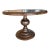 One of a Kind Solid Wood Pedestal Dining Table For Sale