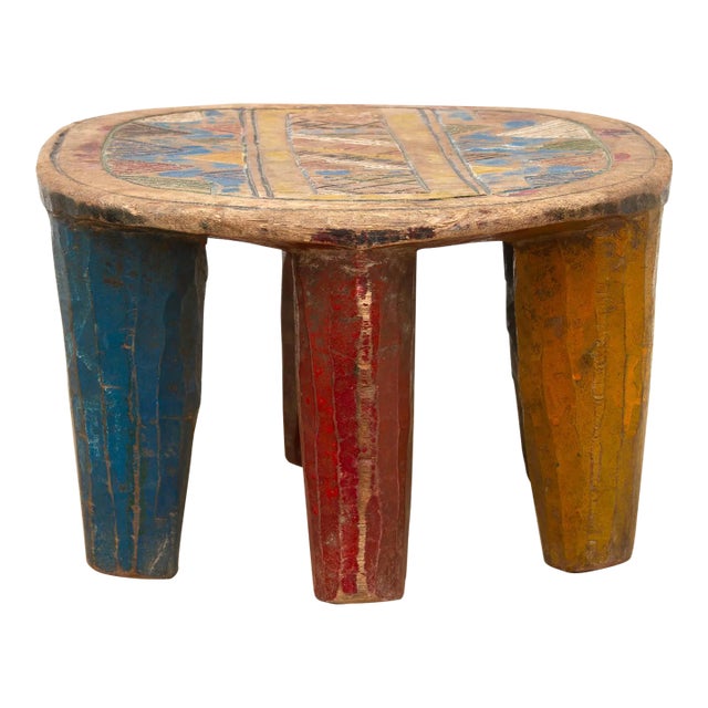 Vintage Nupe Stool, Tribal Celebration For Sale