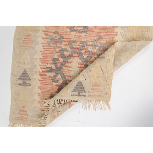 1960s 1960s Soft Peach & Grey Boho Decor For Sale - Image 5 of 9