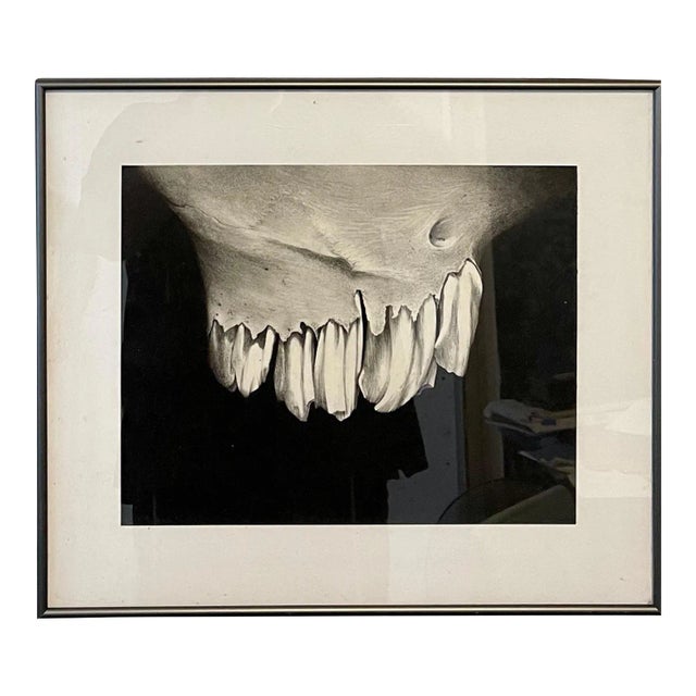 Erica Child Prud’homme, Charcoal Drawing Abstract Teeth Bone Erica Child Prudhomme American Woman Artist, 1994 For Sale