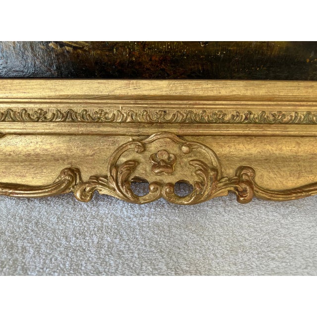 Green Arthur James Stark Thatched Cottage Landscape Painting, Framed For Sale - Image 8 of 11