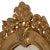 Original antique 18th century Baroque hand-carved gilt walnut gold leaf wall mirror Measure cm: H 67 x W 48 x D 7.