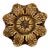 Italian Neoclassical Style Brown Painted and Parcel-Gilt Architectural Medallion For Sale
