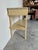 Italian Vintage Two- Tier Console Hall Sofa Table With Travertine Marble Top For Sale - Image 4 of 12