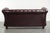Cowhide Chesterfield 2.5-Seater Sofa in Oxblood Red For Sale - Image 3 of 14