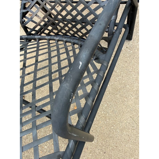 Vintage Brown Jordan Tamiami Vinyl Strap Patio Chaise Lounges, a Pair For Sale - Image 12 of 12