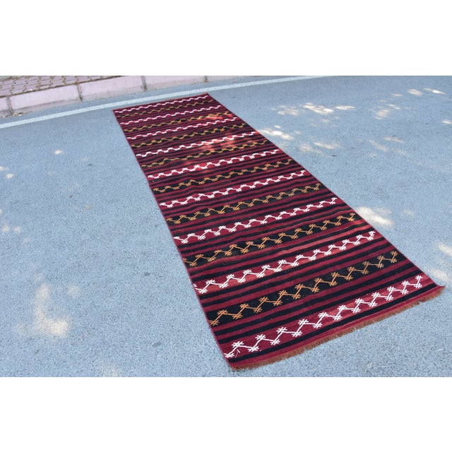 Size: 3.4 x 10 ft (104 x 305 cm) 40 x 120 inches Color: Burgundy , Black , Yellow , White Material: 100% Wool Fast...