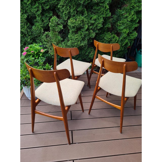 Vintage Habeo Model Chairs in Teak, Germany, 1950s, Set of 4 For Sale - Image 15 of 17