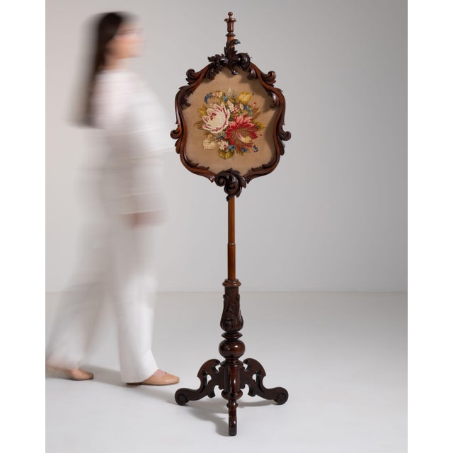 19th Century United Kingdom Brown Wood Screen For Sale - Image 11 of 15