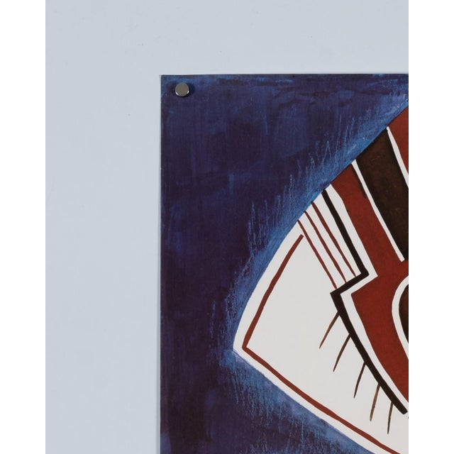 Blue Algerian Olympics in Munich Poster by Kamardine Krim, 1972 For Sale - Image 8 of 9