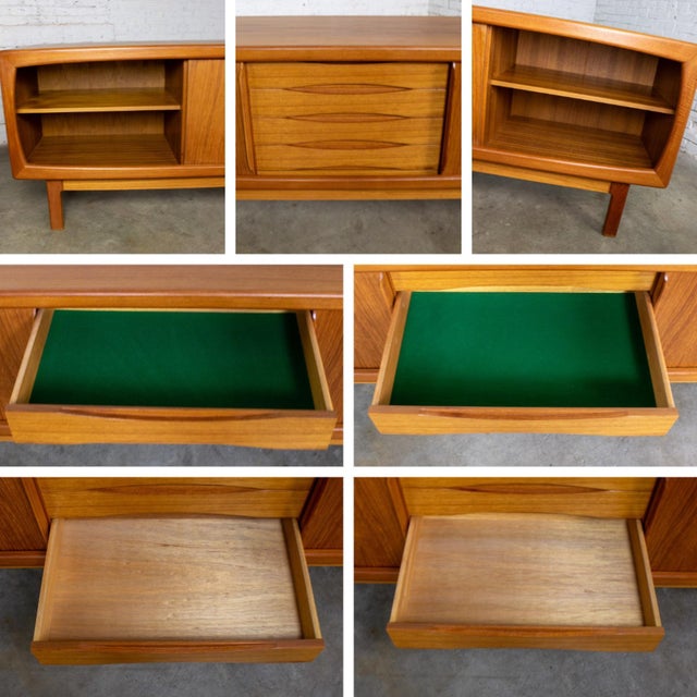 Late 20th Century Scandinavian Modern Teak Credenza Buffet or Sideboard by Skovby Furniture Denmark For Sale - Image 16 of 18