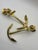 Brass Mid-Century Modern Solid Brass Anchor Candlesticks — A Pair For Sale - Image 8 of 9