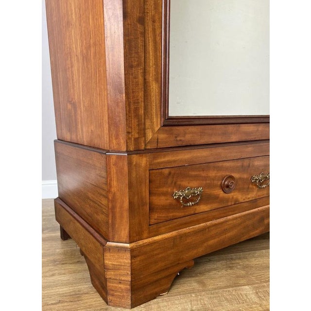 French Two-Door Wardrobe in Mahogany For Sale - Image 13 of 18