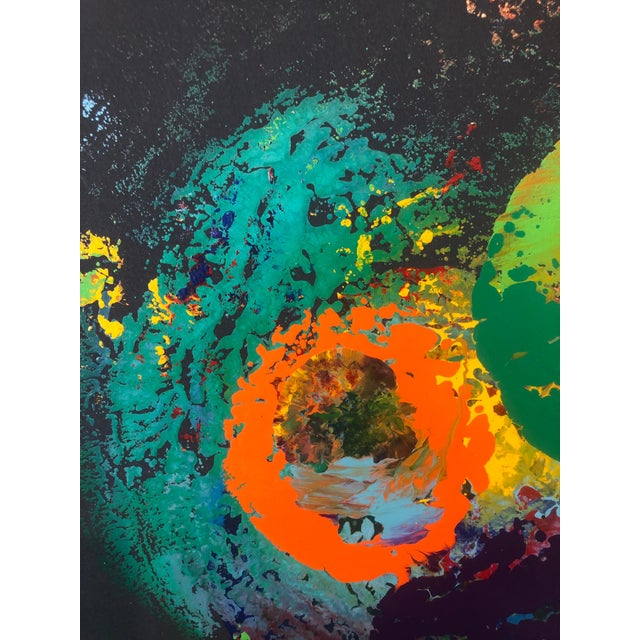 Charles Clough, Charles Clough Picture Generation Abstract Expressionist Oil Enamel Painting, 1989 For Sale In Miami - Image 6 of 9