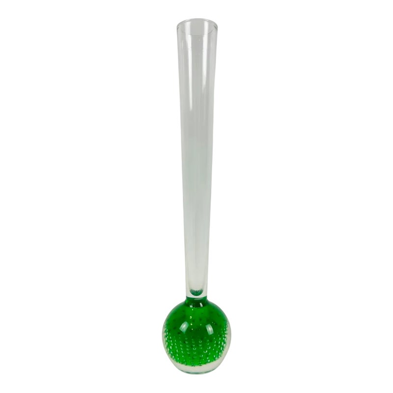 Art Glass Orchid Vase Attributed To Per Lütken For Holmegaard, 1960s